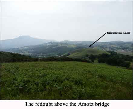 The redoubt above Amotz bridge
